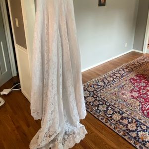 Elegant custom made wedding gown